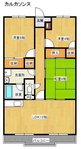 カルカソンヌ 間取り図