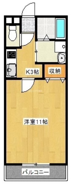 サンハイム 102号室 間取り