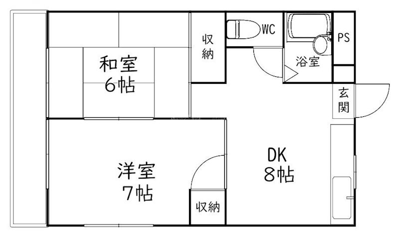 アパーション智秀 4C号室 間取り