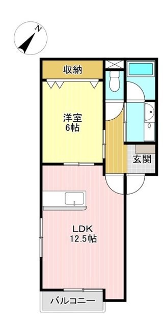 ユートピア 101号室 間取り