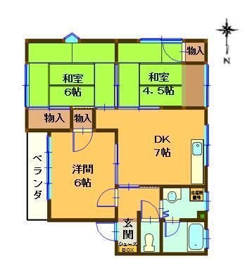 田中ハイツ 間取り図