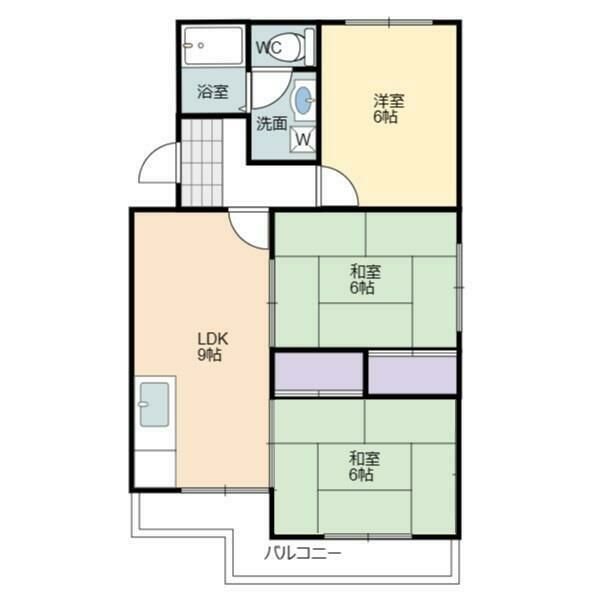 マンションブルースカイ 間取り図