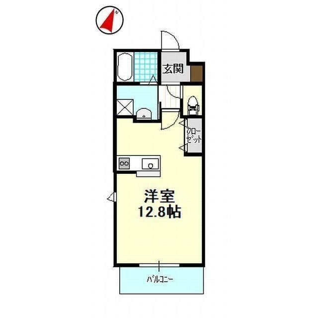 ＡｒｉｅｔｔａⅡ 203号室 間取り