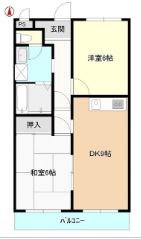 サンコーポ領家 203号室 間取り