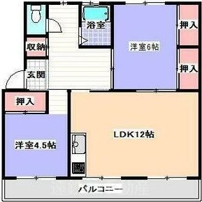 コーポラス三輪Ⅰ 間取り図