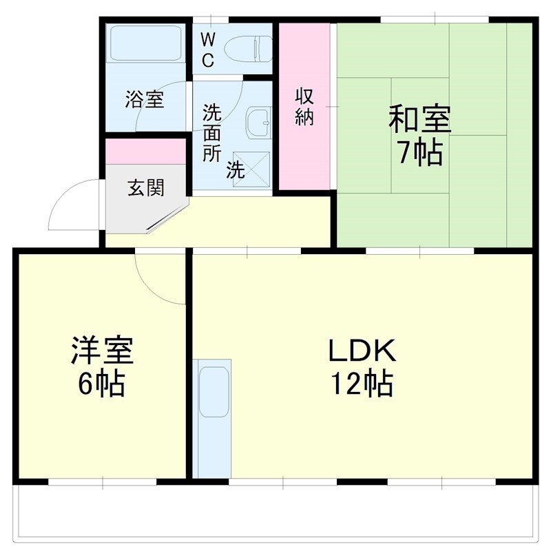 早出サニーコーポ 間取り図