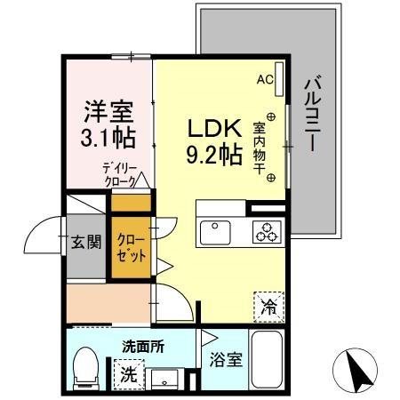 アッラ・フォンターナ 201号室 間取り