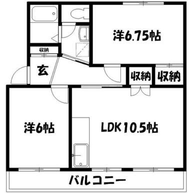 第2田畑ハイツ 間取り図