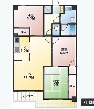 朝日プラザ和合 間取り図