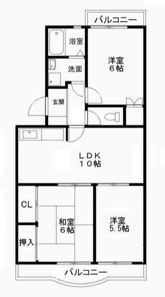 コーポラス仲村 間取り図