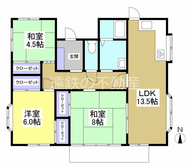 西川貸家 間取り