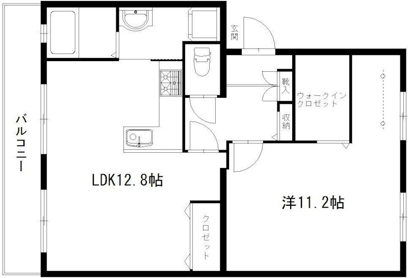コーポラス高陽台 106号室 間取り