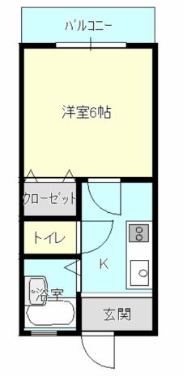 無名館 103号室 間取り