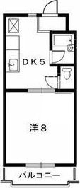 ドミールⅢ 205号室 間取り