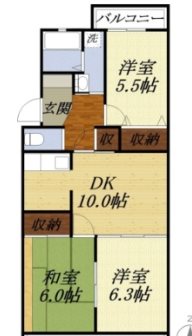 ボヌール 間取り図