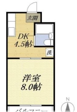 ハイツベア細江 間取り図