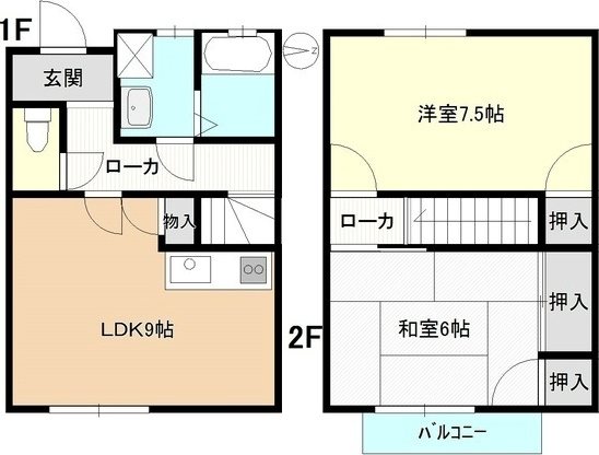 テラス実香 A-1号室 間取り