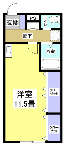 ウエダハイツ 101号室 間取り