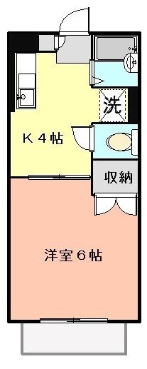 ハイツ文木B 間取り図