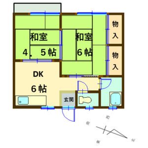 コーポアイランド 間取り図