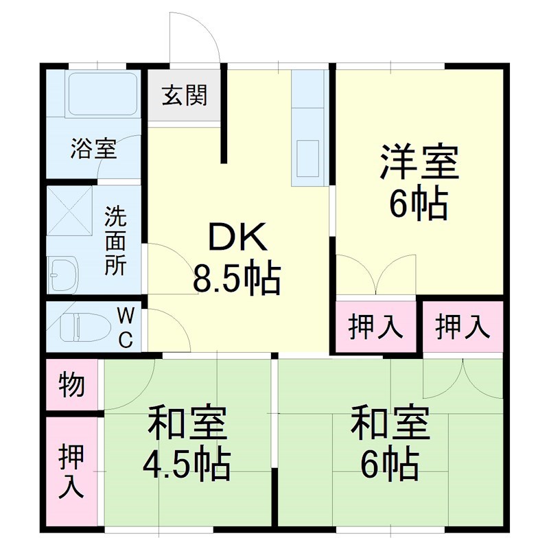 コーポナガシマ 間取り図