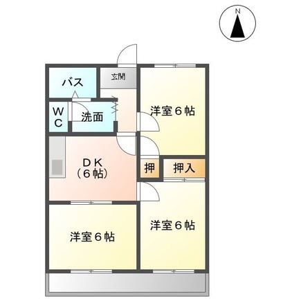 ラ・フォーレ二瀬川Ⅰ 間取り図