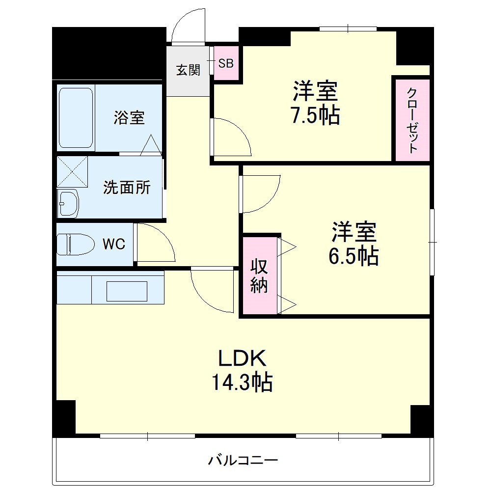 ロイヤルハイツ掛川 間取り図