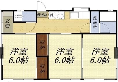 安間様貸家 間取り図