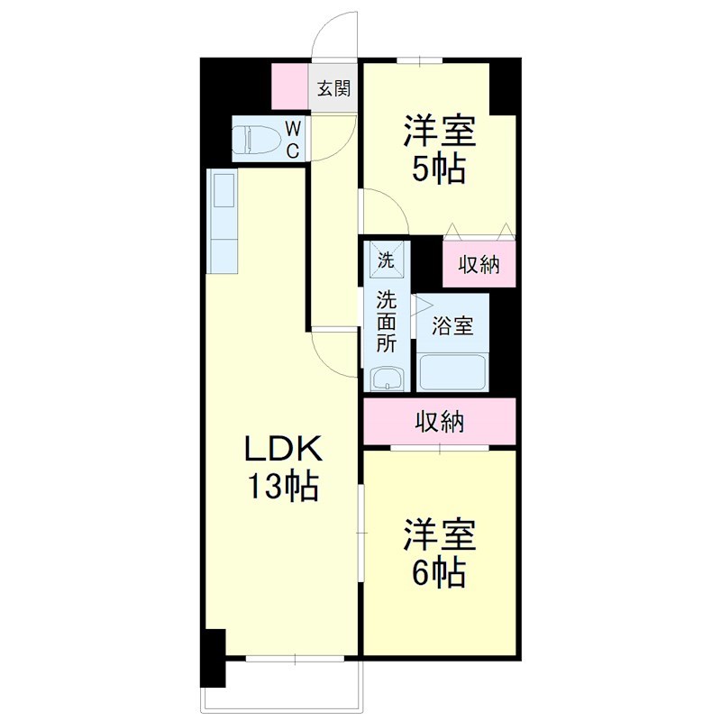 パークビュー四ツ池 間取り図