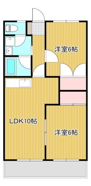シャトー富ヶ丘 203号室 間取り