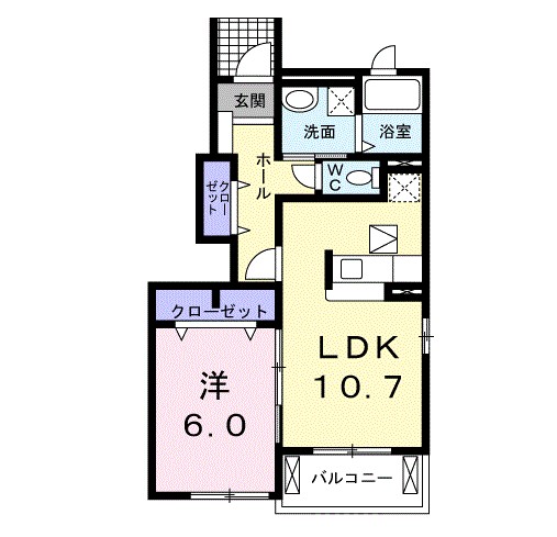 クロシェットⅡ 間取り図