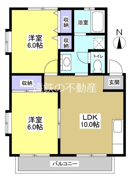 Live in U 105号室 間取り