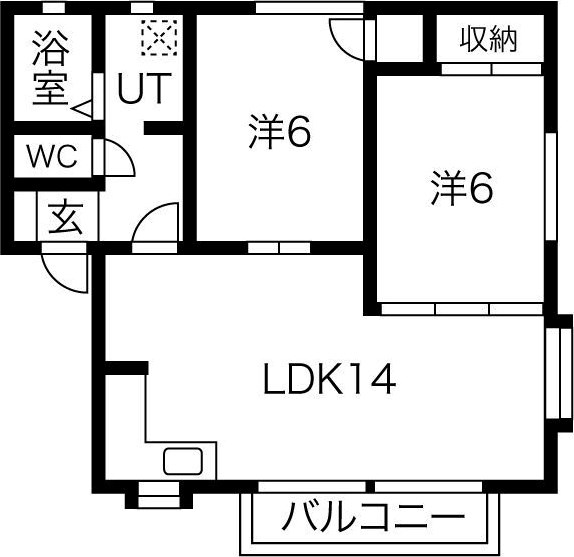 グリーンピアA 間取り図