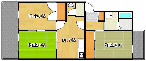 ウィンディホクエンⅠ 間取り図