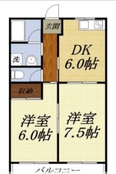 メゾンキタハマ 間取り図