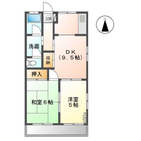 ハイツリバティⅠ 間取り