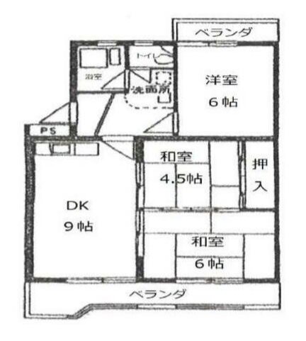 ＫＴハイツ(ケーティーハイツ)  間取り図