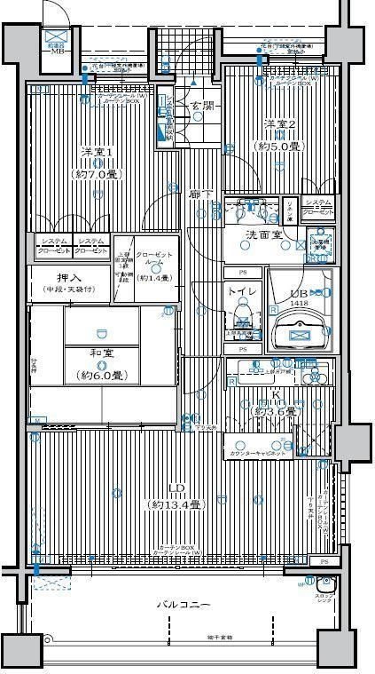 ウィスティリア浜松WEST 間取り図