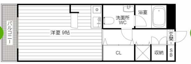 メゾン住吉 202号室 間取り