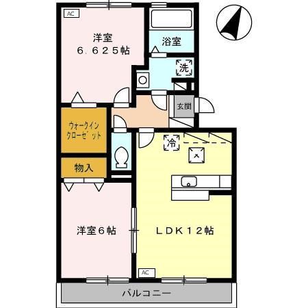 ロイヤルガーデン染地台　Ａ 間取り図