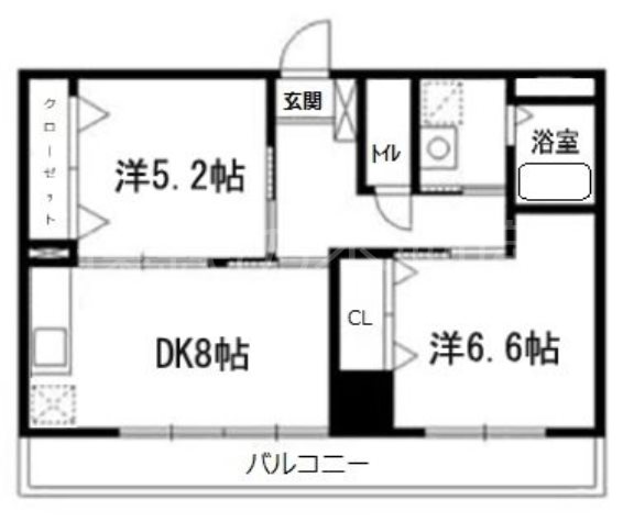 サザンストリート 202号室 間取り