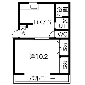 BIGSTONE21 101号室 間取り