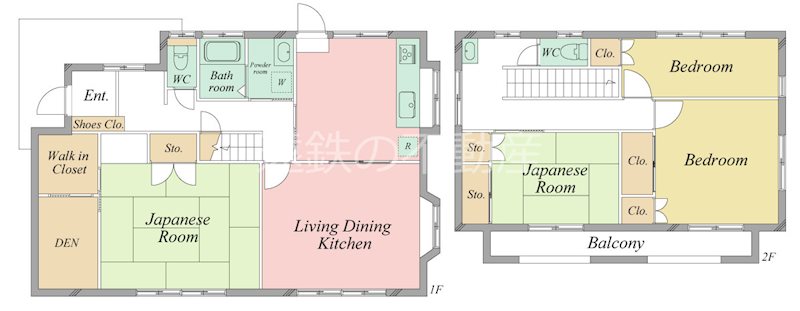 富塚町3263-2貸家 間取り図