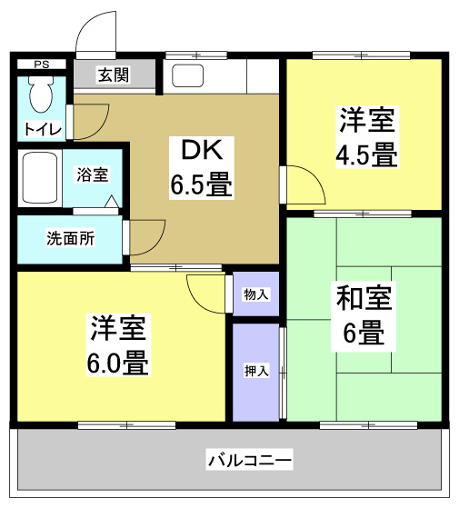 シティクニトラ 間取り図