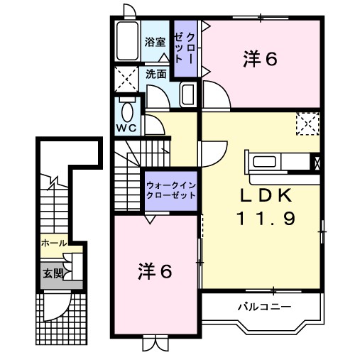 ベル・アルカンシェル 間取り図