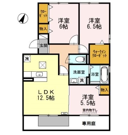 ポポラーレ 間取り図