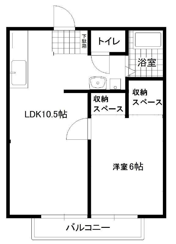 四ツ池スカイハイツ 間取り図