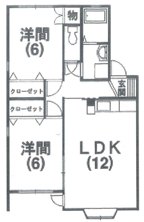 エスポワールミシマC 間取り図