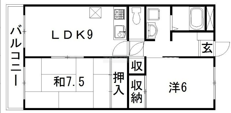 ハーモニー和合Ⅰ 間取り図