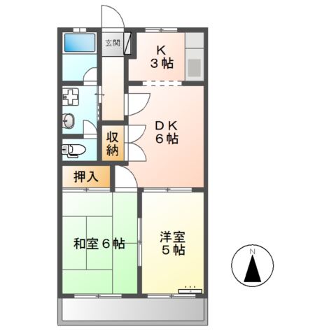 ハイツリバティⅠ 間取り図